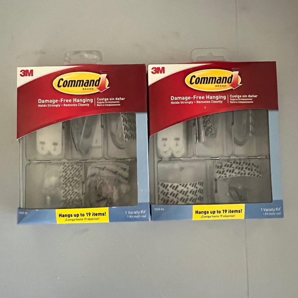 2 Command General Purpose Variety Kit Hangs Up to 19 Items Organize Damage-Free